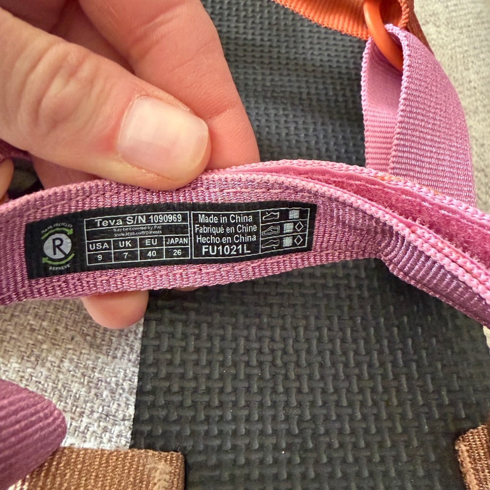 Teva Women's Metallic Strappy Sport Sandal in Pink, Rust & Black - Picture 4 of 7